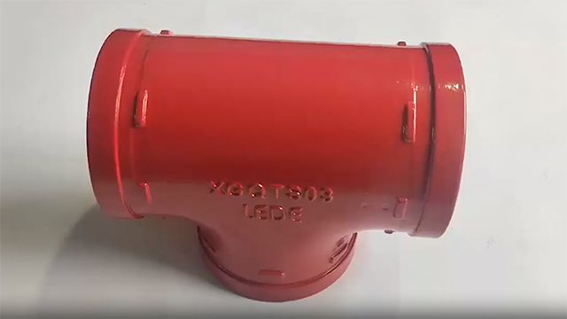 Grooved Pipe Reducing Tee